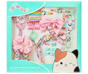 Squishmallows 24 Pieces Hair and Jewellery Set