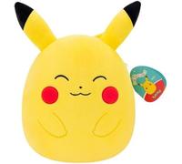 Squishmallows 25cm Pokémon Pikachu - Yellow/Red - Offical Pokemon stuffed toy for children 3+