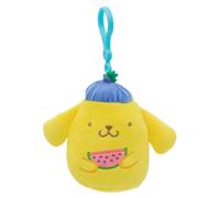 Squishmallows 3.5" Clip-On Summertime Hello Kitty Pompompurin