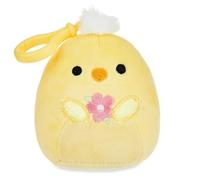 squishmallows 3.5"" Easter Clip-On Triston The Chick, Pink