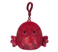 Squishmallows 3.5 inch Clip-on Plush Barella the Raspberry Betta Fish, SQCP00207