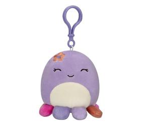 Squishmallows 3.5 inch Clip-on Plush Beula the Octopus, SQCP00211