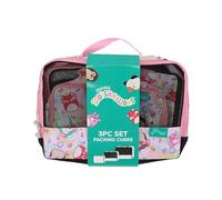 Squishmallows 3-Piece Packing Cube Set, Pink and Green