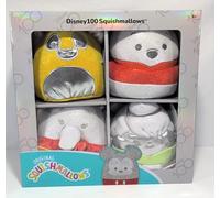 Squishmallows 5" Disney 100th Anniversary 4-Pack (Pooh, Simba, Tinker B, Dumbo)