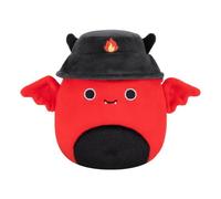 Squishmallows 7.5-Inch Catarina the Black Hat With Witch Cat Halloween Plush