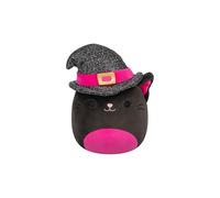 Squishmallows 7.5-Inch Catarina the Black Hat With Witch Cat Halloween Plush