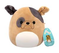 Squishmallows Plush - Loafer the Brown Bulldog - 19 cm Dark Brown Spots - Jazwares