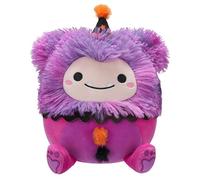 Squishmallows 7.5-Inch Woxie the Magenta Bigfoot in Clown Costume Halloween Plush
