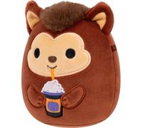 Squishmallows 7.5-Inch Wade the Brown Werewolf Holding Frappe Halloween Plush
