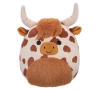 Squishmallows 8" Alonzo The Spotted Highland Cow - Small Officially Licensed Kellytoy Plush - Collectible Soft & Squishy Stuffed Animal Toy - Add to Your Squad - 8 inch