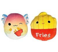 Squishmallows 8" Flip-A-Mallows Aika The Axolotl and Floyd Fries