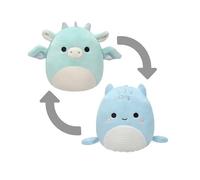 Squishmallows 8" Flip a Mallows Miles The Dragon/Lune The Loch Ness Monster Plush Stuffed Animal Toy