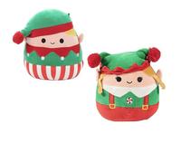 Squishmallows 8" Bartie & Emmy The Elves Christmas Plush 2-Pack - Officially Licensed Kellytoy Plush - Collectible Soft & Squishy Holiday Stuffed Animal Toy - Gift for Kids, Girls & Boys - Set of 2
