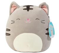 Squishmallows 8-Inch Tally The Grey Cat - Official Jazwares Plush - Collectible Soft & Squishy Kitty Stuffed Animal Toy - Add to Your Squad - Gift for Kids, Girls & Boys