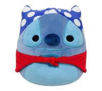 Super Hero Stitch Squishmallow Cape Ears Disney 8" Plush Soft Toy NEW UK Red
