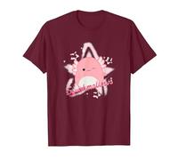 Squishmallows Archie Axolotl Star T-Shirt, Men, Burgundy, Small
