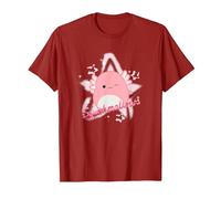 Squishmallows Archie Axolotl Star T-Shirt, Men, Cranberry Red, 3X-Large