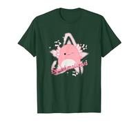 Squishmallows Archie Axolotl Star T-Shirt, Men, Dark Green, X-Large
