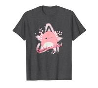 Squishmallows Archie Axolotl Star T-Shirt, Men, Dark Heather Grey, 4X-Large