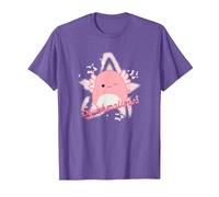 Squishmallows Archie Axolotl Star T-Shirt, Men, Purple Heather, Large
