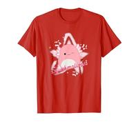 Squishmallows Archie Axolotl Star T-Shirt, Men, Red, Medium
