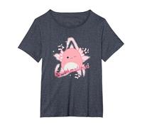 Squishmallows Archie Axolotl Star T-Shirt, Women's Plus, Heather Blue, 4X
