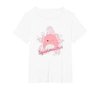 Squishmallows Archie Axolotl Star T-Shirt, Women's Plus, White, 4X