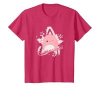 Squishmallows Archie Axolotl Star T-Shirt, Youth, Red Heather, Small