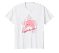Squishmallows Archie Axolotl Star T-Shirt, Youth, White, Medium