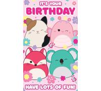 Squishmallows Birthday Card, Cute Squishmallows Greeting Card
