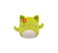 Squishmallows Cactus Cat Plush, Green with Orange Flower, Soft Stuffed Animal