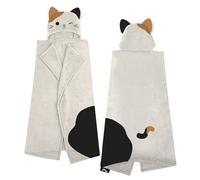 Squishmallows Camcat Hooded 3D Fleece Throw Blanket