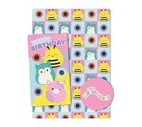 Squishmallows Card & Wrapping Paper Pack 1 Squishmallow Card 1 sheet of gift wrap 1 gift tag pack