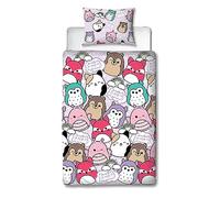 Squishmallows Bright Single Duvet Cover and Pillowcase Set