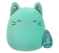 Squishmallows Charisma the Corduroy Mint Cat Closed Eyes Squisharoys 7.5" Plush
