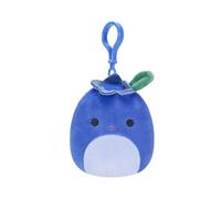 Squishmallows Clip Bluby the Blueberry | 3.5 inch | Keychain, Blue (SQCP00147)