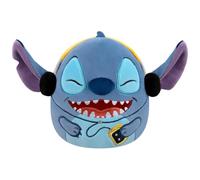 Squishmallows Plush Disney Stitch - Original 8-Inch with Headphones - Blue