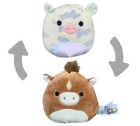 Squishmallows - Flip-A-Mallows 12 cm (5 inches) - 2 in 1 Harry the Horse & Rosie the Pig Cuddly Toy Reversible Toy