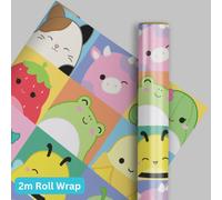 SQUISHMALLOWS WRAPPING PAPER 2M ROLL WRAP SQUISHMALLOW BIRTHDAY GIFT WRAP