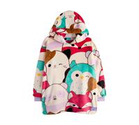 Squishmallows Girls Characters Blanket HoodieOne Size Multicoloured NS8626
