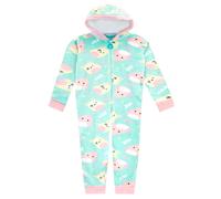 Squishmallows Girl's Fleece Onesie With Hood | Size: 7-8 Years Squishmallows Multicolor 7-8 Years