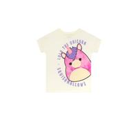 Squishmallows Girl's Lola The Unicorn T-Shirt in Off-White | Size: 10-11 Years Squishmallows Off-White 10-11 Years