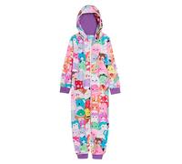 Squishmallows Girls Onesie with Hood Warm Fleece All in One Hooded Squish Squad Pyjamas Kids Fleece Pjs Loungewear 9-10 Years Multi