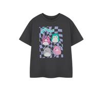 (11-12 Years) Squishmallows Short Sleeved T-Shirt (Girls Grey)