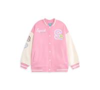 Squishmallows Girl's Squish Squad Varsity Jacket | Girls Pink | Officially Licensed Merch | Size: 13-14 Years Squishmallows Pink 13-14 Years