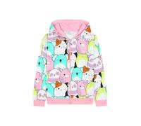 Squishmallows Girls Zipped Hoodie Cotton Kids Zip Hoody (10-11 Years) Multicolor