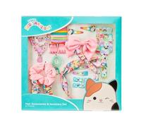 Squishmallows Hair Styling & Jewellery Set with 24 Hair Accessories for Girls 3-7 Years - Creative Kit Includes Clips, Headband & More - Play Set for Children - Fun Fashion Beauty Gift Set, Birthday