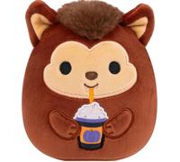Squishmallows 7.5-Inch Wade the Brown Werewolf Holding Frappe Halloween Plush