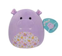 Squishmallows Hanna the Purple Hippo with Floral Belly 7.5" Plush Soft Toy