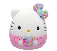Squishmallows Hello Kitty Plush Toy, 8 Inch, Bowtie and Heart Design